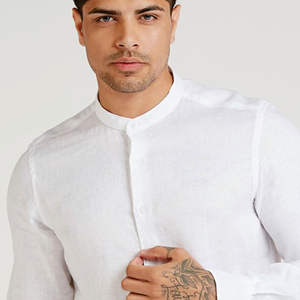 Chemise à carreaux pour hommes Nouvelles chemises d'affaires décontractées en coton Printemps/Automne Chemises à revers à manches longues personnalisées pour hommes - Product Image 4