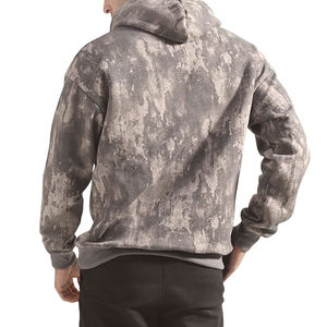 Sweats à capuche en tricot uni doublés anti-rides écologiques pour hommes, sublimation personnalisée, vente en gros, tissu en molleton 100% coton - Product Image 2