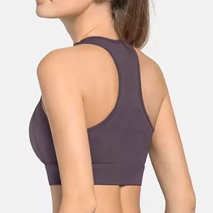 Soutien-gorge de sport à fermeture éclair avant Running Yoga Gym Workout Fitness Soutien-gorge pour femmes Sport Wear Wholesale New Style Luxury - Product Image 3