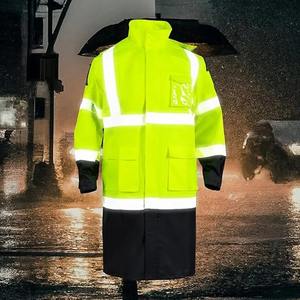 Chaqueta Impermeable de Alta Visibilidad para Hombre, Chaqueta de Trabajo de Alta Visibilidad con Logotipo Personalizable - Product Image 6