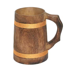Excellentes tasses en bois écologiques et faites à la main pour boisson chaude Tasses en bois durables avec poignée disponibles à un prix abordable - Product Image 4