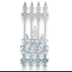 Paneles de Cerca de Hierro Negro Antiguo de Alta Resistencia, Forjados y Ornamentales, Altura 48 Pulgadas, Ancho 19.5 Pulgadas, Resistentes al Óxido, con Diseño de Espiral para Jardín - Product Image 1