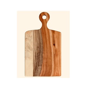Tabla de cortar de madera resistente de marca privada con estructura gruesa y estructura fuerte diseñada para uso diario intenso en la cocina - Product Image 1