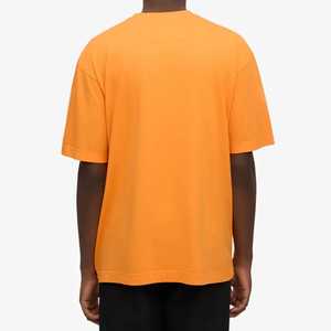 Camiseta informal de manga corta para hombre 100% algodón cuello redondo hombro caído 220 Gsm logotipo personalizado impreso sólido tejido DTF de talla grande - Product Image 2