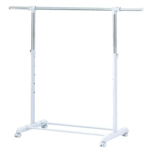 Organizador de Ropa Rodante Redondo de Hierro Cromado Ajustable, Multifuncional con Ruedas para Baño y Sala de Estar - Product Image 2