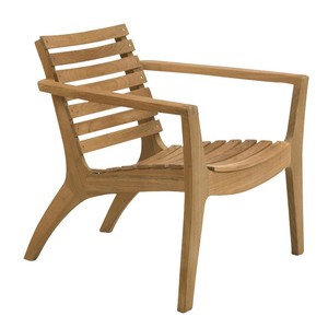 Modern Outdoor Teak Wood Frame Arm <b>Chair</b> Waterproof UV Resistant for Patio Garden <b>Balcony</b> Furniture Wholesale Supplier - Product Image 1