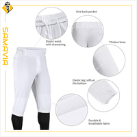 Pantalon Capri de Sport 3/4 pour Homme SAMAVIA, Qualité Premium, Respirant, Antibactérien, Séchage Rapide, Design Personnalisé