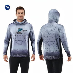 Camiseta con Capucha de Pesca de Secado Rápido y Transpirable al por Mayor, Talla Grande, Protección UV UPF 50+, Logotipo Personalizado, Ropa Deportiva - Product Image 5