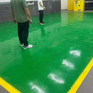 Dalles de sol en PVC à prix d'usine, tapis de sol en vinyle plastique pour garages/ateliers/entrepôts/salles de sport/salles d'exposition à usage intensif - Product Image 2
