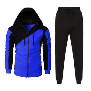 Top qualité 100% coton polaire hommes vêtements deux tons survêtement meilleure vente bouffée impression lavé à l'acide survêtement - Product Image 5