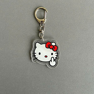 พวงกุญแจอะนิเมะวัสดุไมกาออกแบบตามสั่งสีสันสดใสใช้งานได้หลากหลายสำหรับขายของขายและของที่ระลึก - Product Image 6