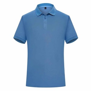 Polo respetuoso con el medio ambiente para hombre de alta calidad y transpirable de manga corta con cuello intercolor de algodón de marca personalizada - Product Image 3