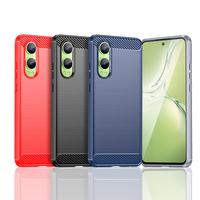 Coque de téléphone de haute qualité en TPU brossé, peinture UV, anti-chute, motif en fibre de carbone, couleur unie, pour OnePlus Nord CE4 Lite 13