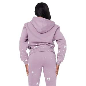 Survêtement confortable et empilé pour femmes fabriqué sur mesure par OEM-Ensemble deux pièces à la mode pour la détente - Product Image 4