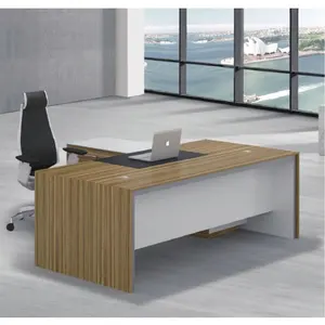 高级现代设计豪华办公家具模块化木制老板行政办公桌