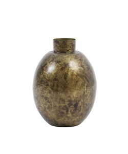 Florero de hierro hecho a mano con base resistente de gran capacidad para flores frescas, ramas, tallos decorativos, estilo de diseño costero - Product Image 4