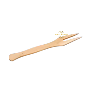 Fourchette à fruits en bois naturel, ustensile de cuisine écologique et durable pour les fêtes, la découpe et le service de viande - Product Image 3