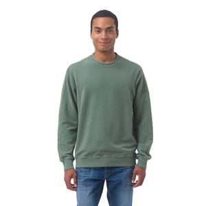 Sudadera con cuello redondo y estampado personalizado de alta calidad 100% algodón polar bordado con logotipo para hombre patrón sólido elementos esenciales de invierno - Product Image 1