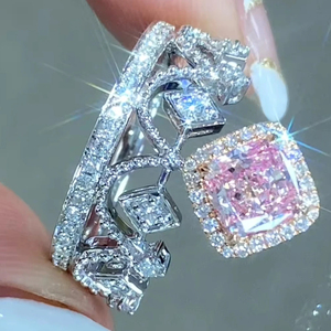 IGI Certified Cvd Lab Grown Creado Esmeralda corte Diamante Anillo 14K 18K Oro sólido Anillo de compromiso Joyería fina para mujeres - Product Image 3