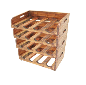 Attractive Design Wooden <b>Wine</b> & <b>Glass</b> Holder Household Used Tabletop Decorative Wooden <b>Glass</b> Holder at Under Your Budget - Product Image 2