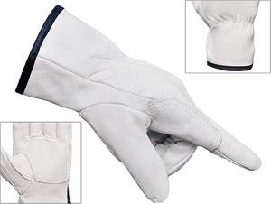 Guantes de tela de cuero resistente al fuego duraderos impresos con logotipo personalizado ajuste seguro para uso industrial al aire libre térmico para uso diario - Product Image 2