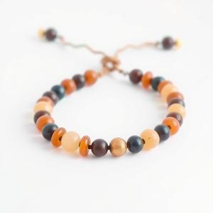 สร้อยข้อมือลูกปัดหินธรรมชาติคลาสสิกสำหรับผู้หญิงและผู้หญิงของขวัญขายดีคลาสสิก - Product Image 5