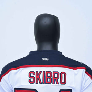 Jersey de hockey sobre hielo con cordones hecho a medida nuevo diseño de calidad estupenda - Product Image 5