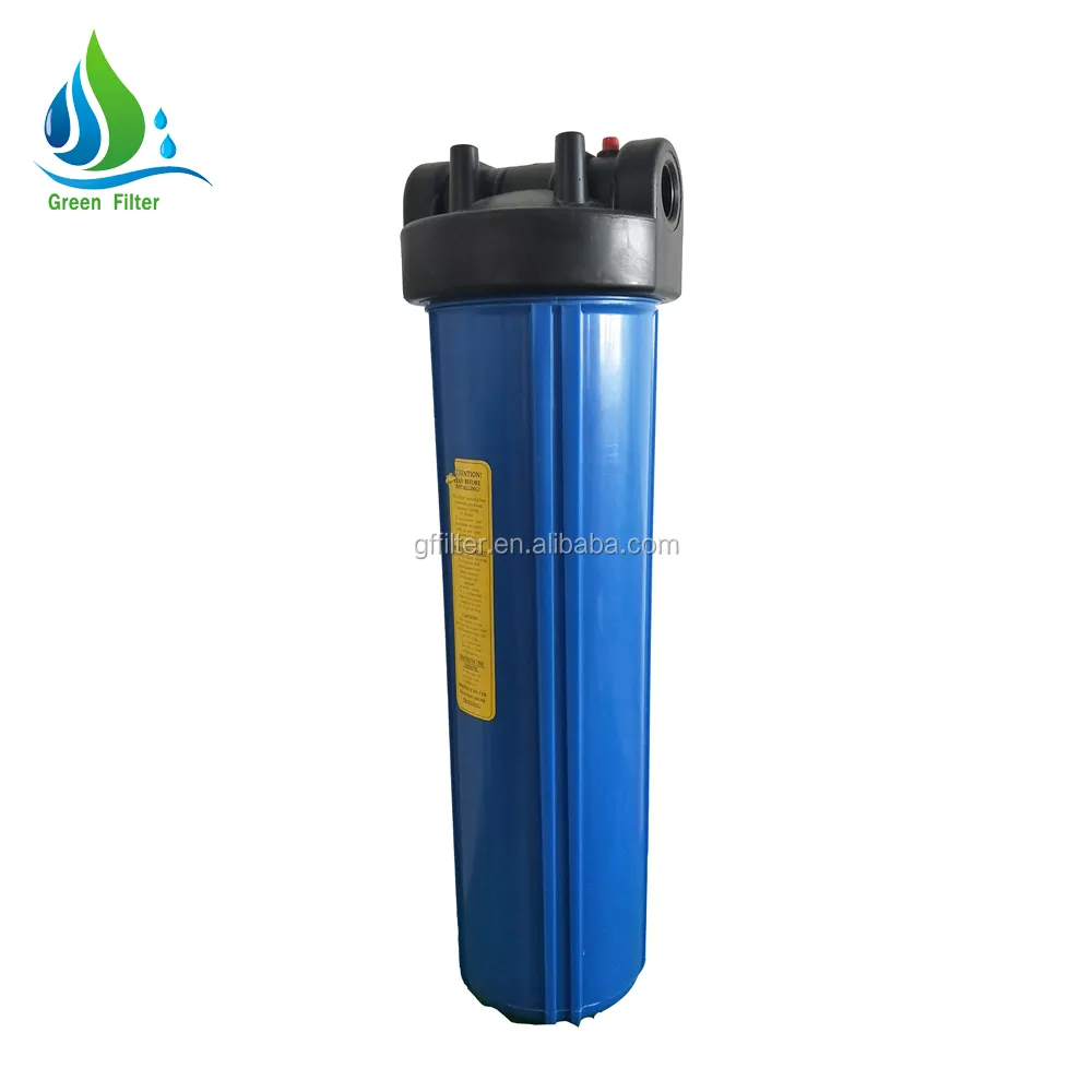 Boîtier de filtre à eau bleu blanc clair de 10,20 pouces, boîtier de filtre à cartouche pour le système RO de Purification de l'eau