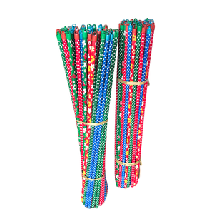 Outils de nettoyage écologique Vietnam balai en bois manche de balai fleur et pointillé bâton de vadrouille bonnes normes - Product Image 1