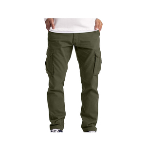 <b>Men's</b> Premium 100% Cotton Cargo <b>Long</b> Pants Comfortable Durable Summer Wear Adjustable Waistband Multiple Casual Twill <b>Shorts</b> - Product Image 4