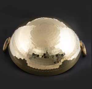 Introducing our elegant Handmade Brass Kadaiwith <b>Tin</b> Coating (kalai)a versatile kitchen essential available in two sizes - Product Image 5