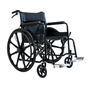 מתקפל אבקת פלדה מצופה מסגרת ידנית מרוממת רגל גלגלים - Product Image 6