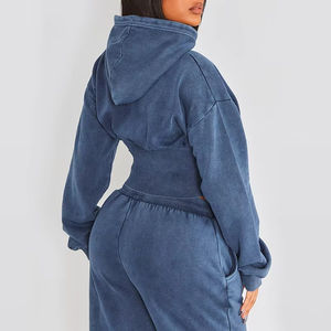 Conjuntos de ropa deportiva para hombre de calidad superior al por mayor 95% poliéster 5% Spandex tejido elástico de cuatro vías dos bolsillos para adultos - Product Image 2