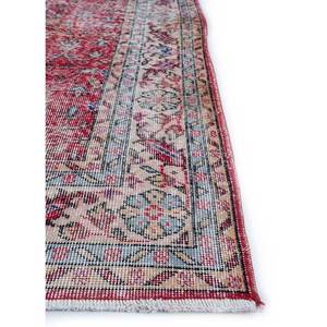 Alfombra de Lana Anudada a Mano Estilo Vintage, Diseño Floral Rojo y Naranja, Estilo Boho para Decoración de Sala de Estar, Alfombra de Pasillo 9x12 -Pae-2378 - Product Image 4