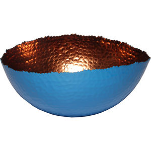 Élégant bol de service à chocolat au design martelé de première qualité en métal fait à la main et écologique pour les mariages et les fêtes - Product Image 1