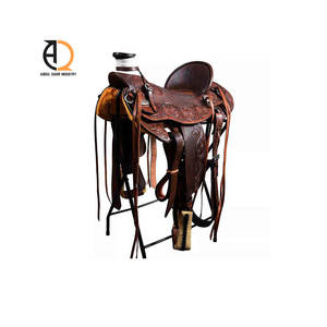 Leather Western English Horse <b>Saddle</b> For Horse <b>Treeless</b> <b>Saddles</b> With Set Custom - Product Image 6