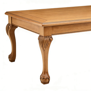 Pied de meuble en bois massif de haute qualité EFS, style Queen Anne, avec griffe de tigre - Pièces de meubles sculptées pour pied de table basse - Product Image 5