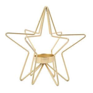 Prix usine Bougeoir Forme D'étoile Conception Unique De Noël Ornement Décoratif Étagère Et Décor De Table Matériel De Haute Qualité - Product Image 6