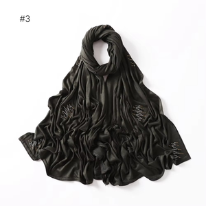 Blusa de invierno para mujer, diamantes de imitación, doble costura, musulmán, suave, transpirable, envoltura turca, Eid Ramadán - Product Image 4