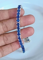 Pulsera de Plata de Ley con Zafiro Azul Exclusivo para Mujer, Joyería para la Sabiduría, Concentración, Energía, Claridad, Sanación de Chakras, Espiritualidad