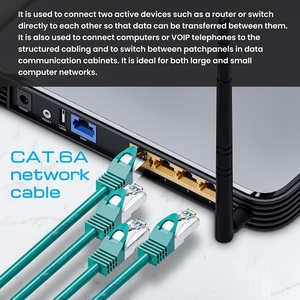 Extralink Lan Patchcord Équipement à fibres optiques Cat.6 FTP 1GBIT FOLIED TWISTED PAIR BARE Coppern 1m - 10m - Product Image 2