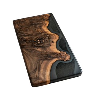 Planche à découper de rivière époxy personnalisée bois naturel avec incrustation de résine usine OEM du Vietnam - Product Image 1