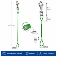 Kit de suspension de plafond en câble, système de suspension en câble d'acier inoxydable, protection intérieure/extérieure FENGMIN OEM