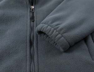 Chaquetas de Forro Polar con Cierre para Hombre, al por Mayor, Casuales, Transpirables, Ecológicas, de Invierno, Tallas Grandes, Cuello Alto, Cuero Genuino, Tejidas, con Capucha - Product Image 6