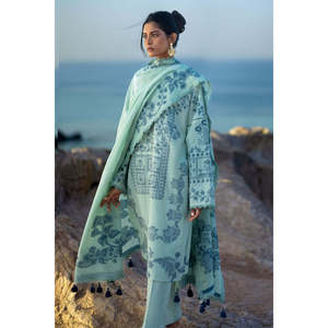 Conjunto de Traje Jacquard de 3 Piezas para Mujer con Dupatta MJ-62007 - Product Image 3