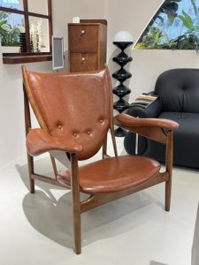 Silla de Madera de Fresno Antigua de Lujo con Cojín, Multiusos, para Dormitorio, Sala de Estar, Elegante, para Villa - Product Image 1
