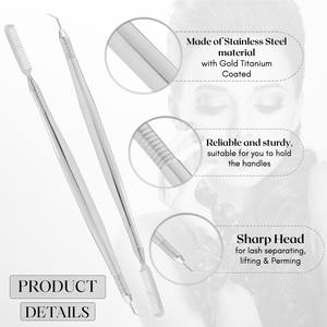Herramienta Profesional para Permanente de Pestañas y Cejas, Separador de Pestañas de Acero Inoxidable, para Salón de Belleza y Extensiones de Pestañas - Product Image 4