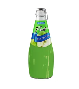 Viet Nam Green Apple Juice in Glass Bottle 290ml
