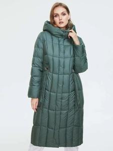 Nueva chaqueta acolchada gruesa impermeable de Invierno para mujer de alta calidad con capucha diseño personalizado cremallera completa transpirable al por mayor - Product Image 3