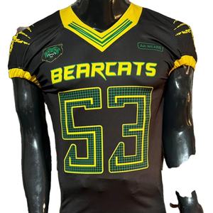 Maillot de football américain Real Photo Respirant Plus Size Broderie extensible Tackle Twill Sublimation pantalon intégré Drapeau - Product Image 1